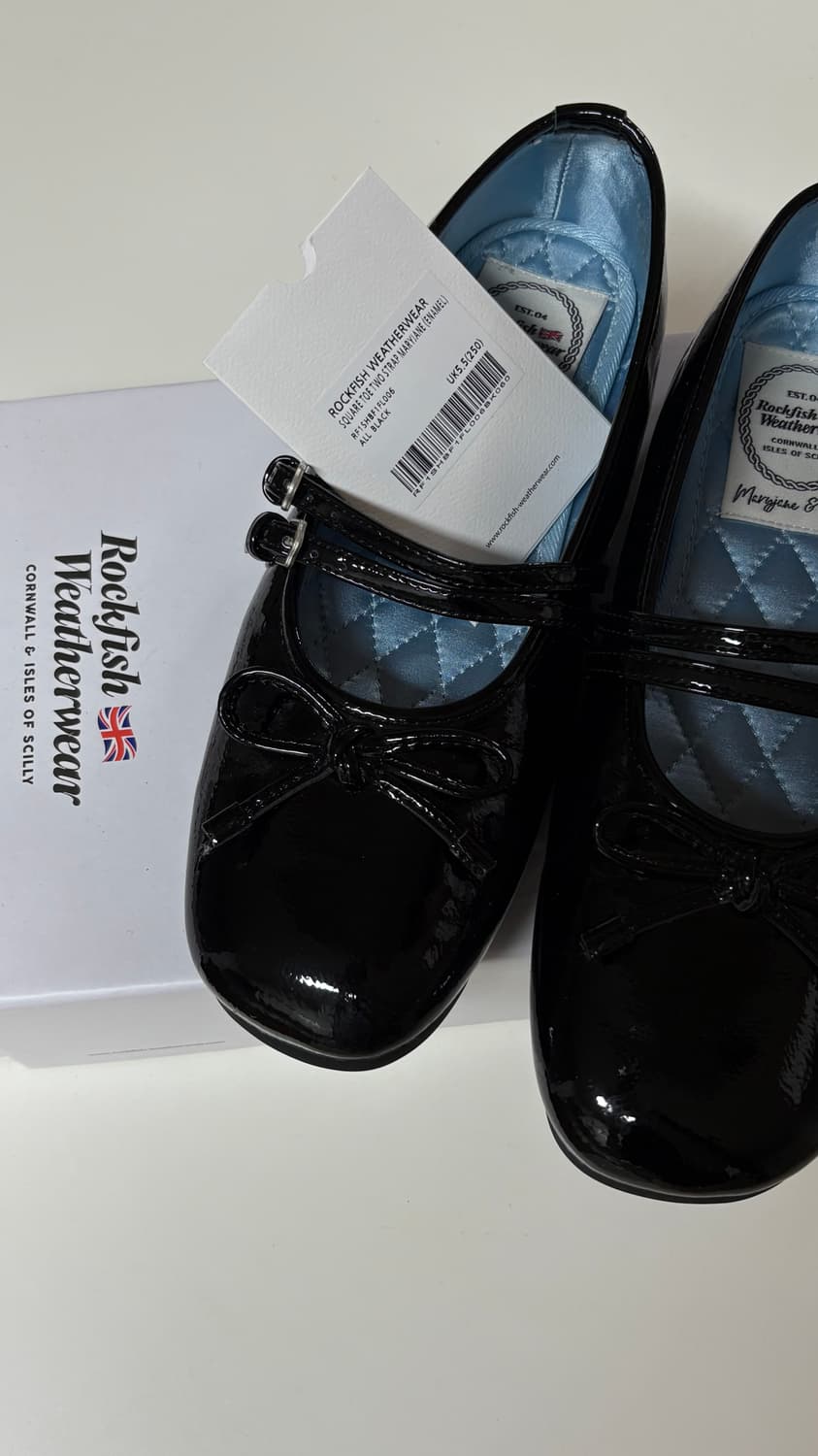 락피쉬웨더웨어 MARYJANES(ENAMEL) - BLACK 250 상품이미지1