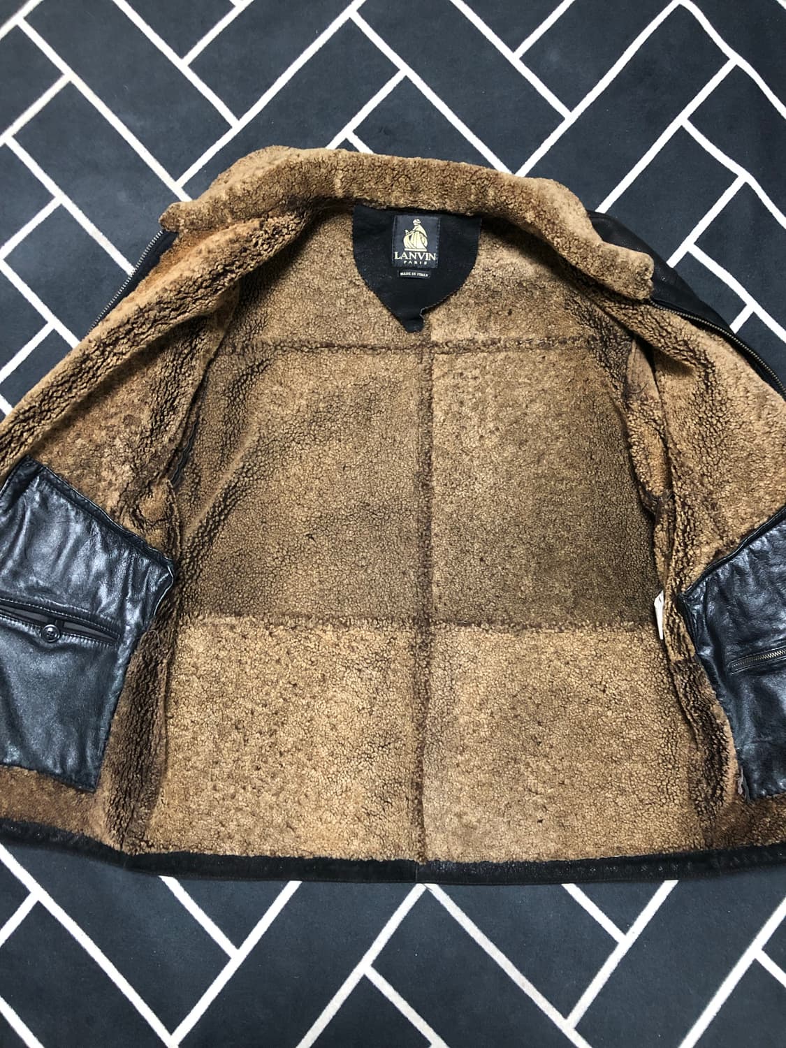 (명품횡제가)랑방 리얼양가죽 시어링무스탕/몽클레어 옴므 톰포드스톤 프라다 상품이미지5