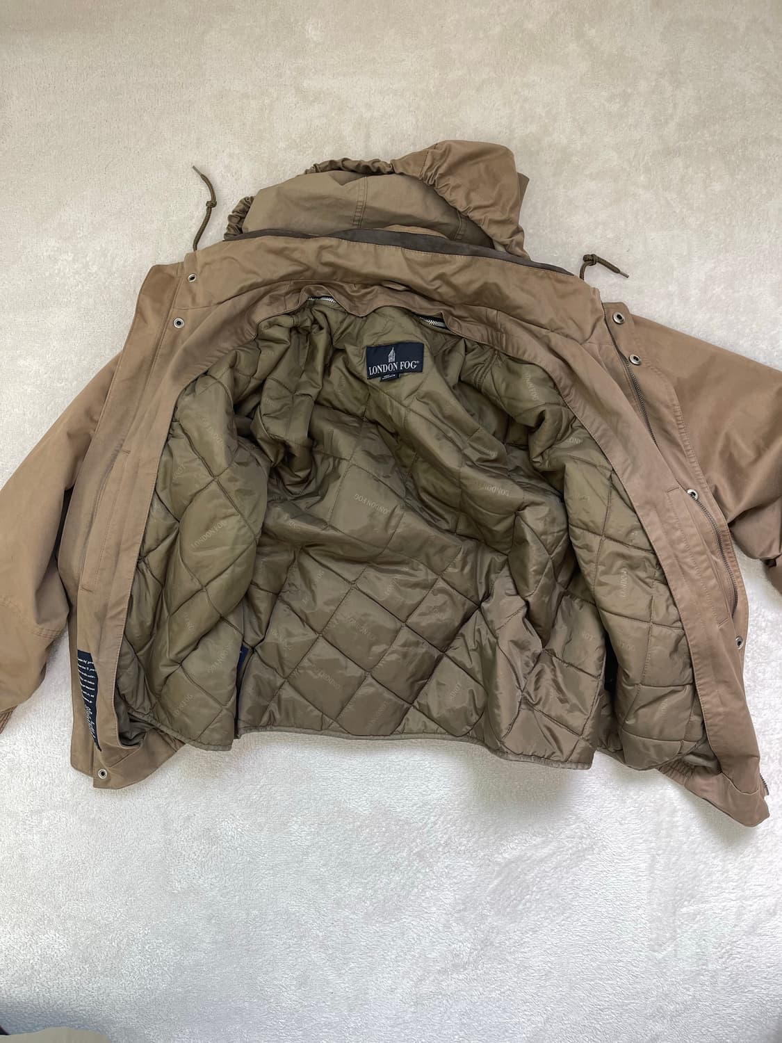 London Fog Hooded Bomber Jacket XL 상품이미지3