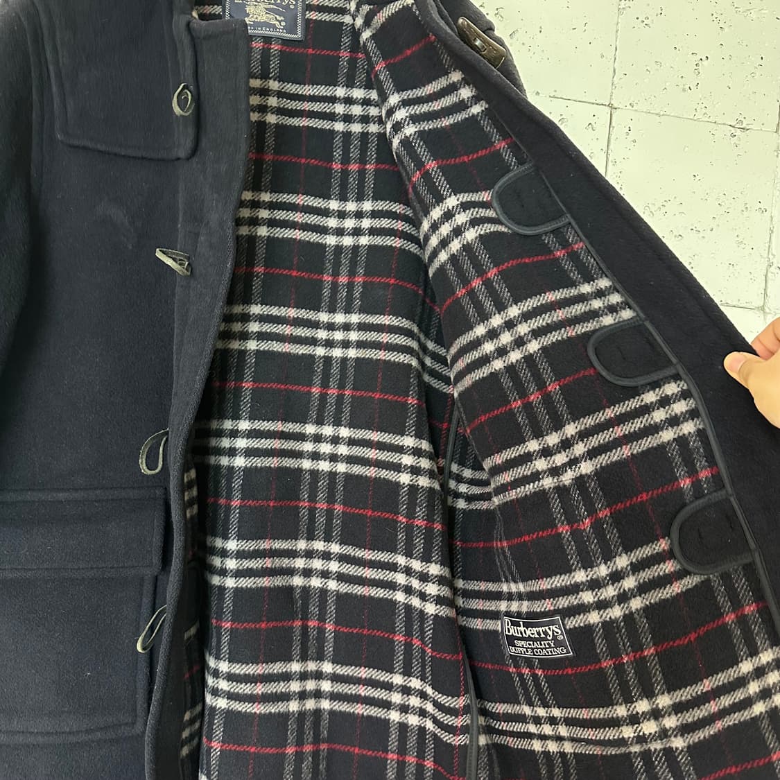 XL 버버리 더플코트 네이비 상품이미지6