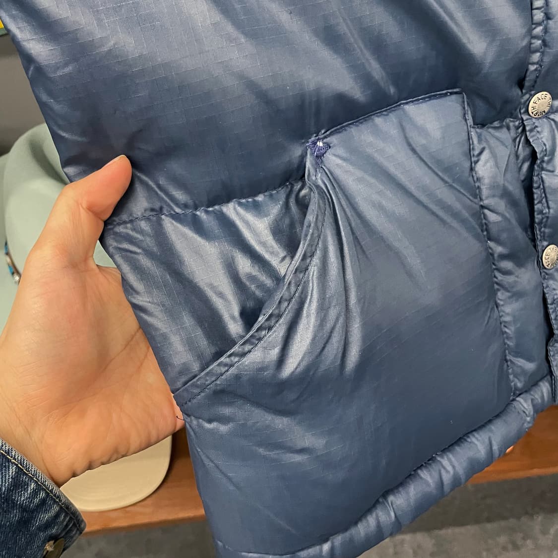 80s 노스페이스 구스 다운 푸퍼 베스트 조끼 패딩 N408 상품이미지5