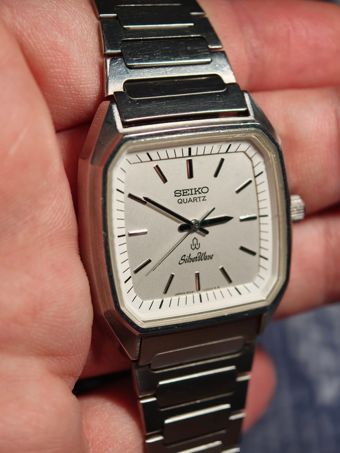 세이코 실버웨이브 스퀘어 8221-5000 빈티지 레어 쿼츠 상품이미지2