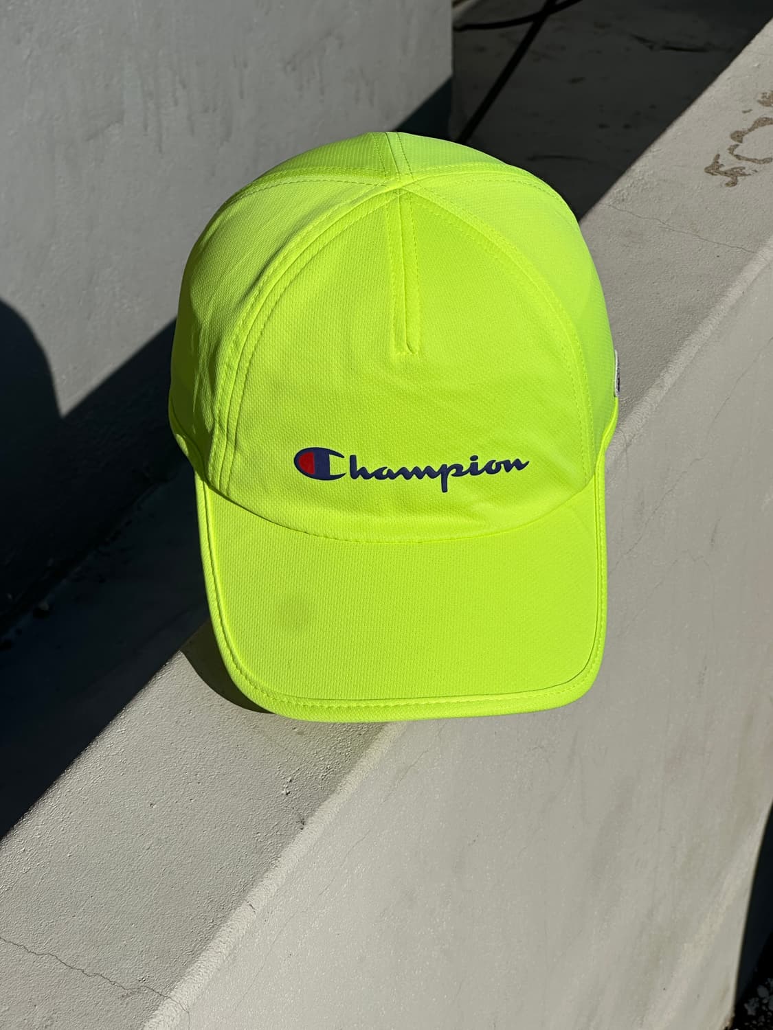 [F] 챔피온 로고 야광 캠프캡 모자 상품이미지1