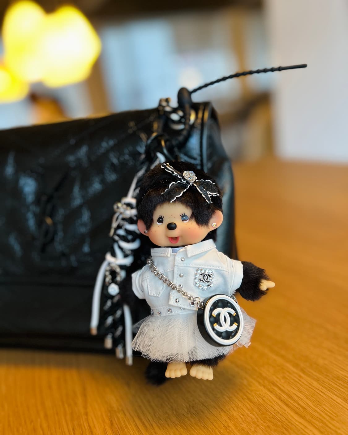 (37)정품몬치치🤍🖤올 화이트  상품이미지5