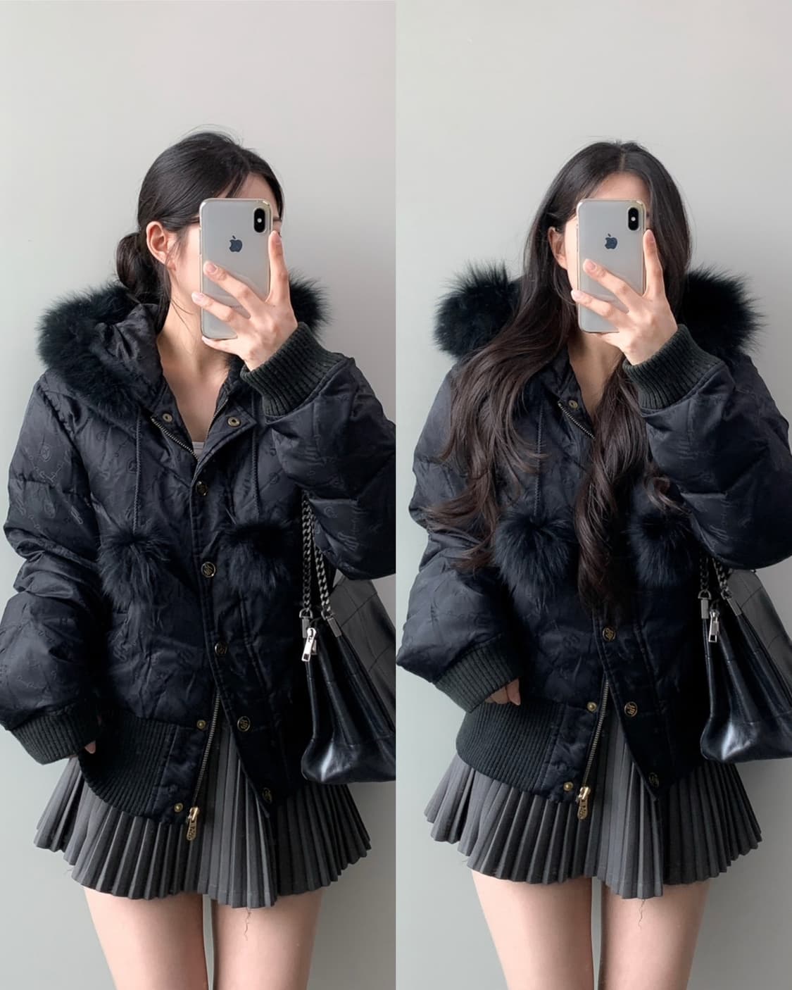 로카웨어 rocawear 후드 퍼 다운 패딩 상품이미지1