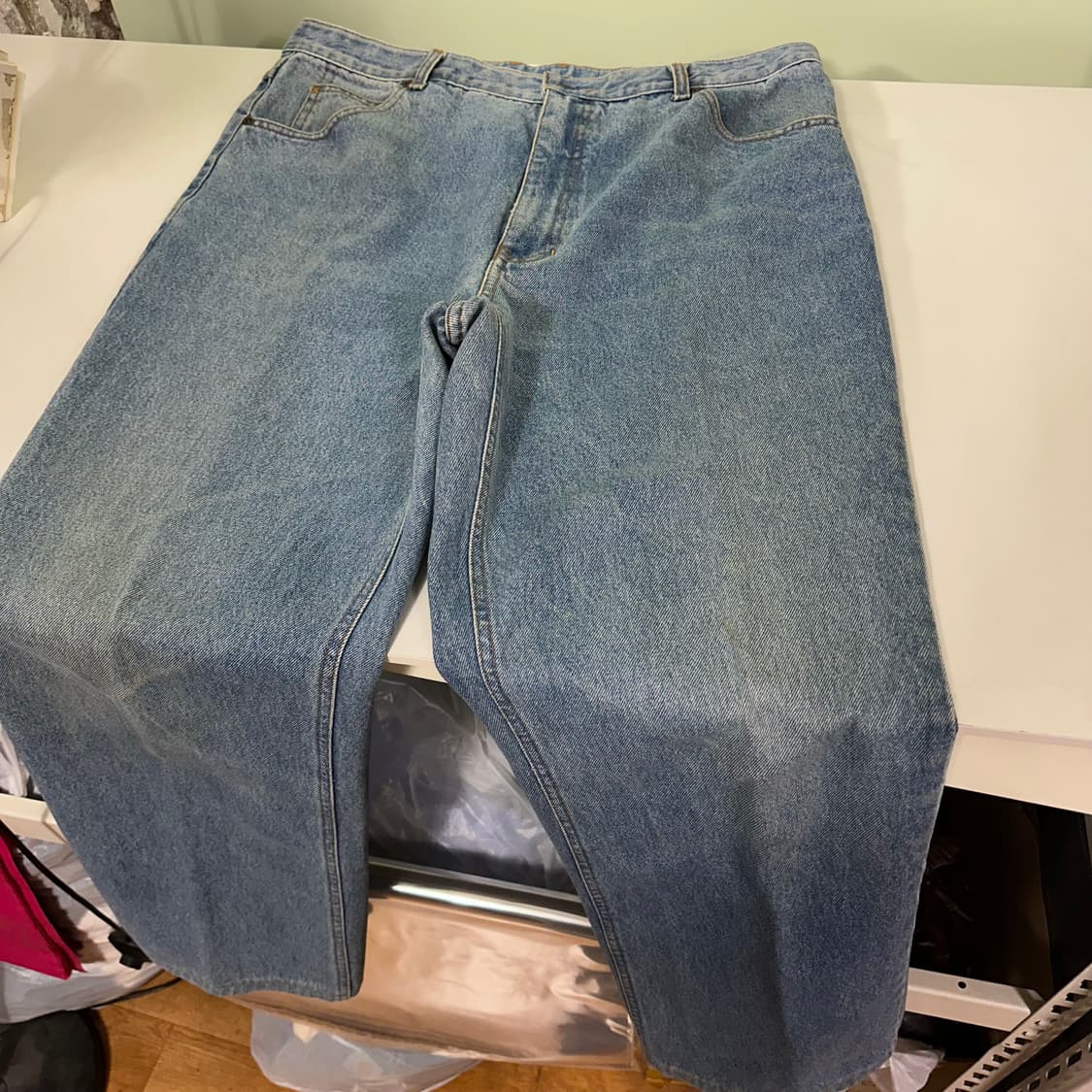 XXL 렝글러 레귤러핏 헤비데님 청바지 데님팬츠 상품이미지4