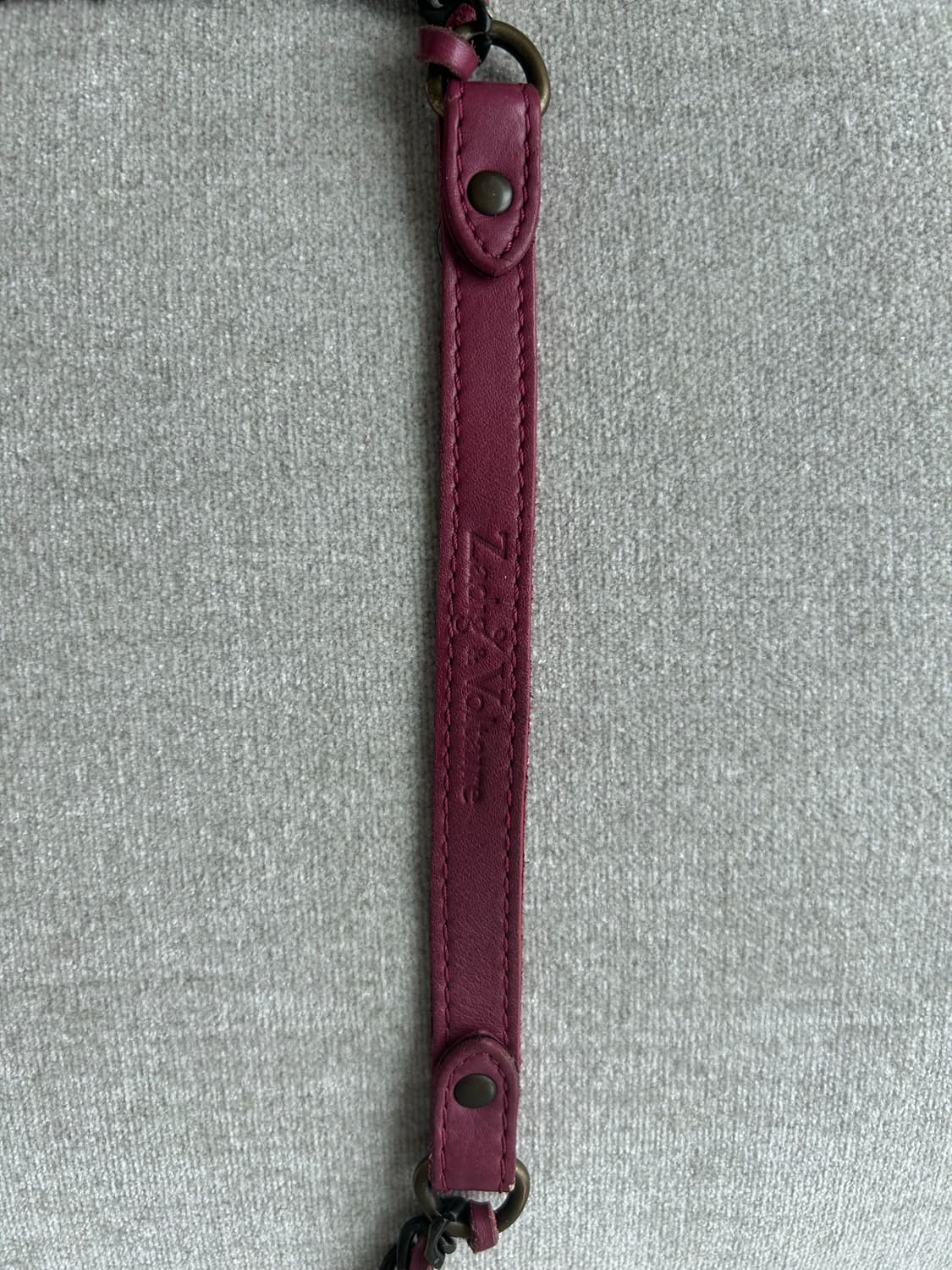 Zadig & Voltaire 핑크 가죽 숄더백 상품이미지3