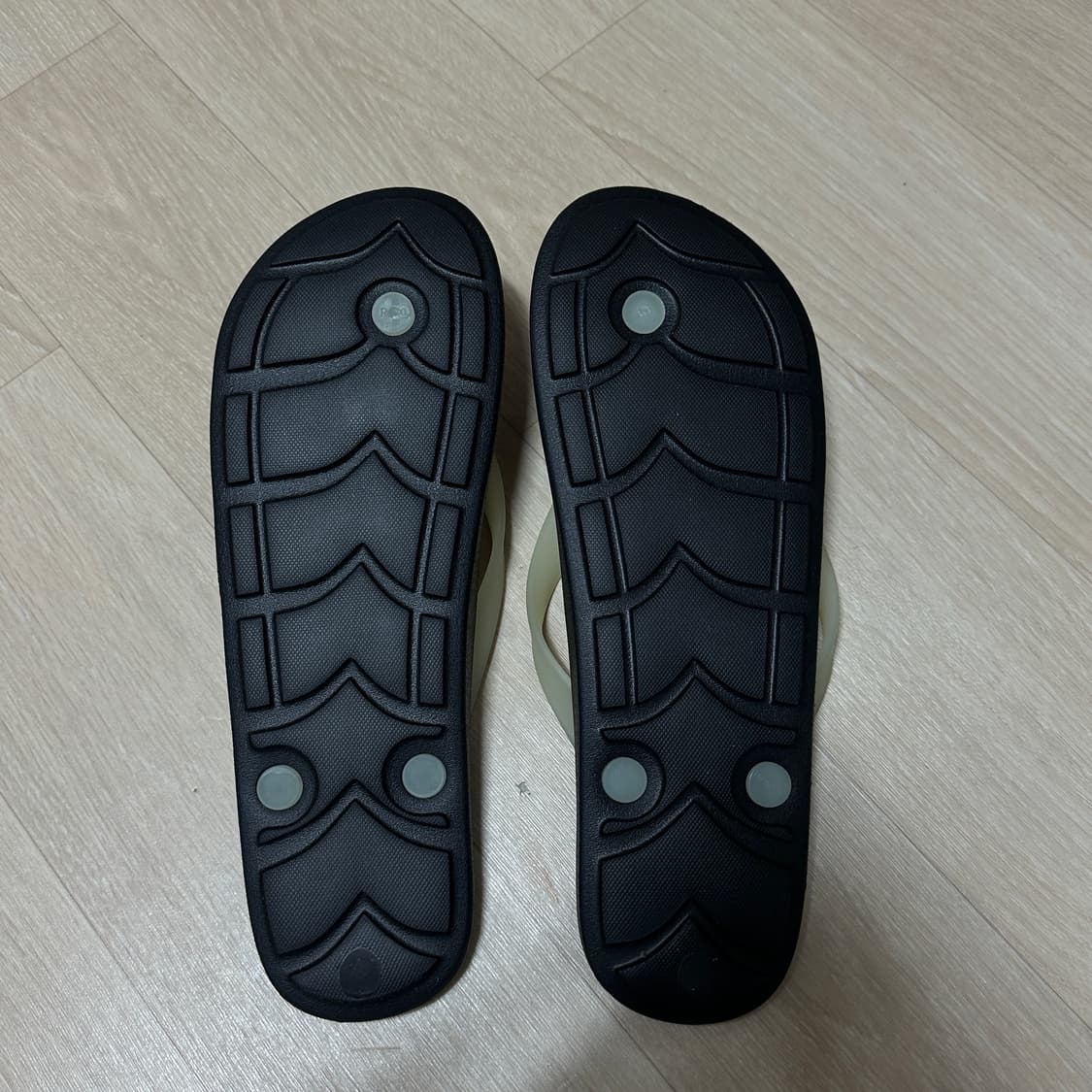 XL(260-280) 새상품 무인양품 무지 쪼리 슬리퍼 플립플랍 블랙 상품이미지3