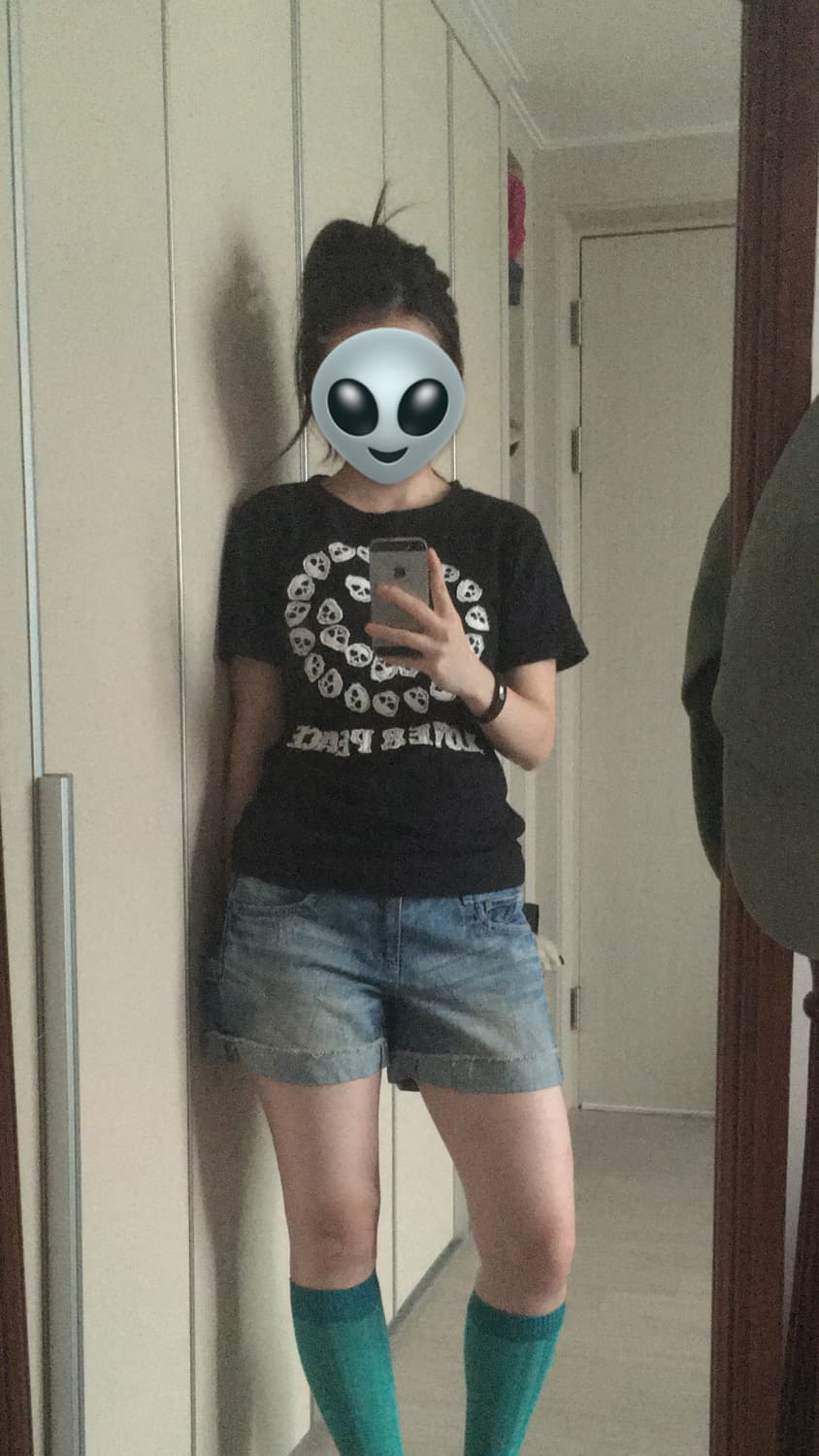 Listhen Heartbeat skull t 상품이미지6