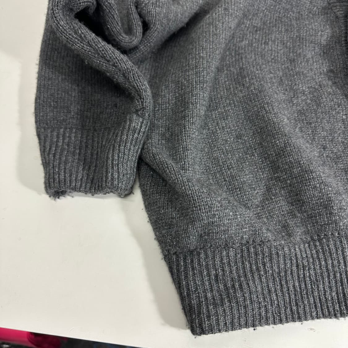 FREE 꼼파뇨 그레이 오버핏 헤비 가디건 상품이미지4