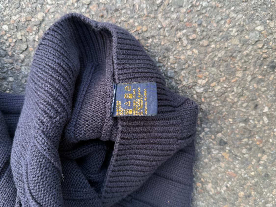 90s 타미힐피거 빅로고 성조기 니트 상품이미지3