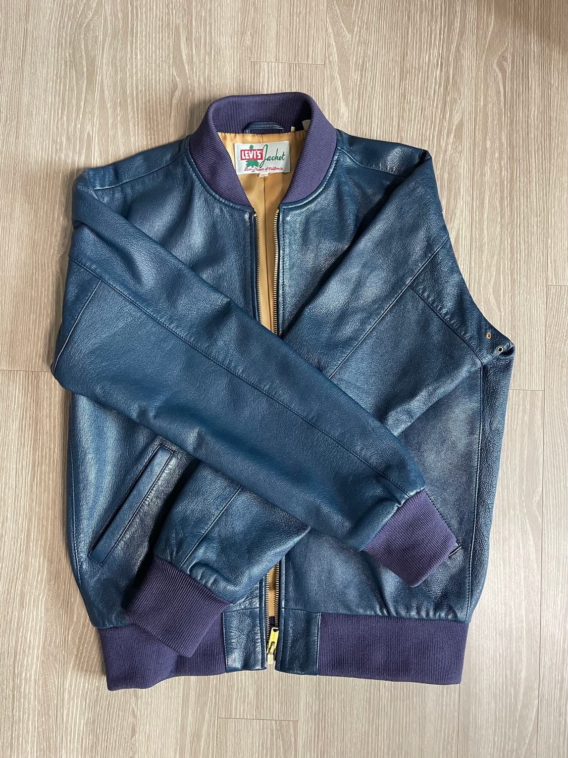 lvc 고트스킨 레더 봄버 상품이미지2