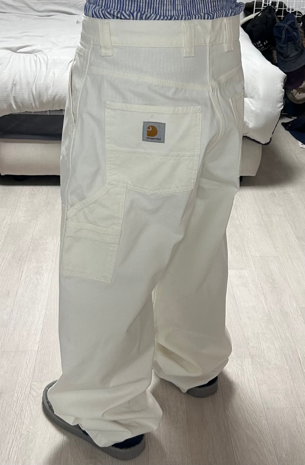 칼하트 윕 와이드 패널 팬츠 화이트 S 상품이미지1