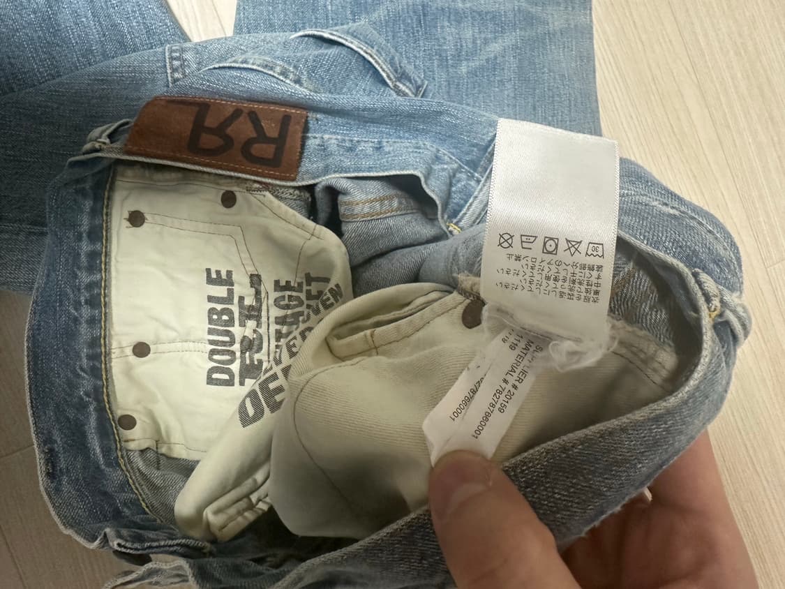 RRL 34x32 빈파포 데님 상품이미지4