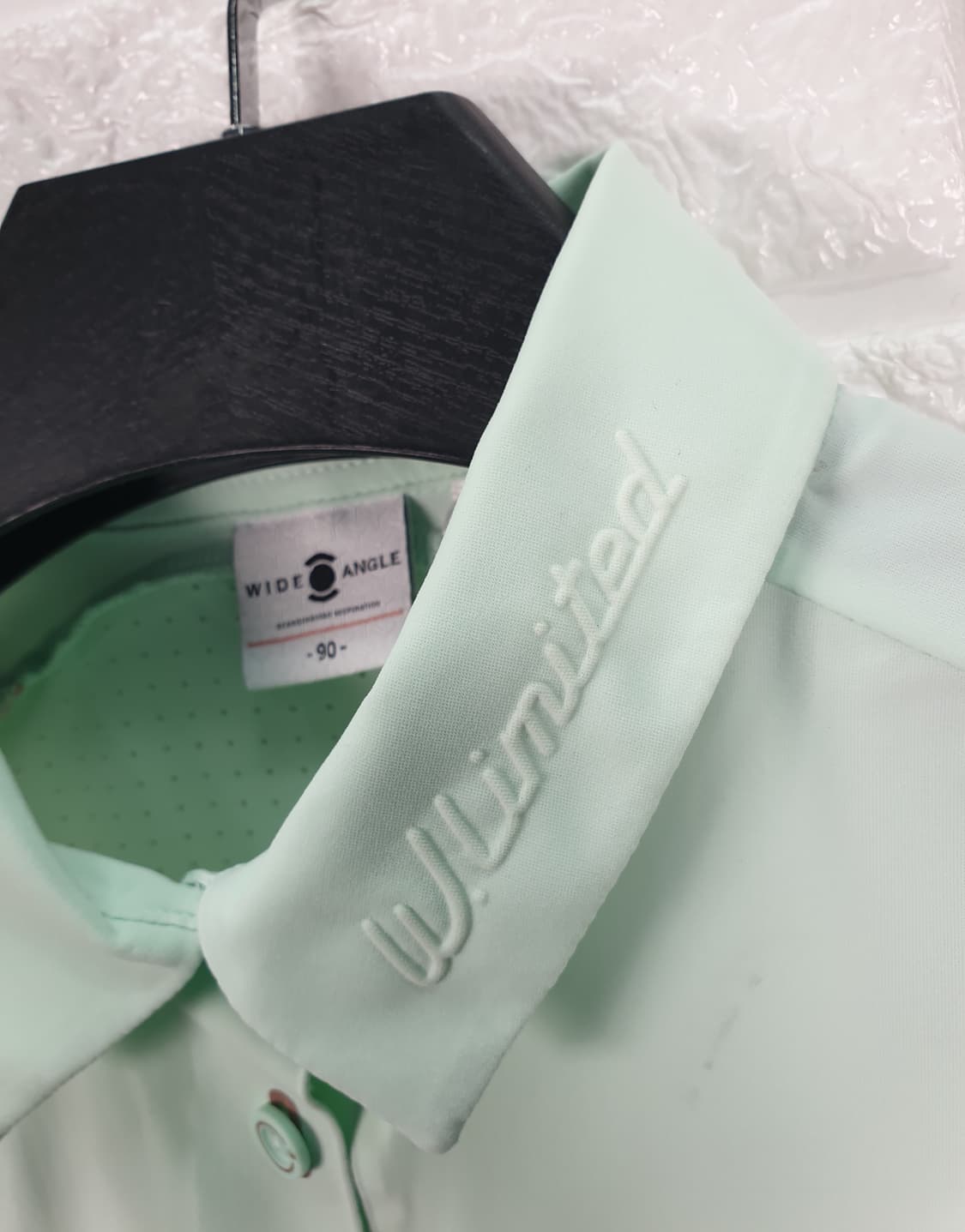 [90]와이드앵글 기능성 등판 펀칭 반팔 카라티 상품이미지4