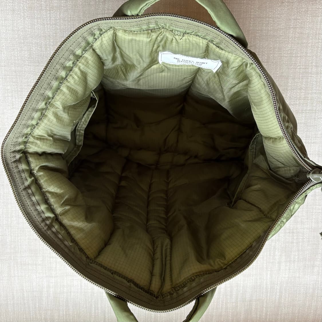 [데드스탁] 80s USAAF 오리지널 헬멧백 상품이미지6