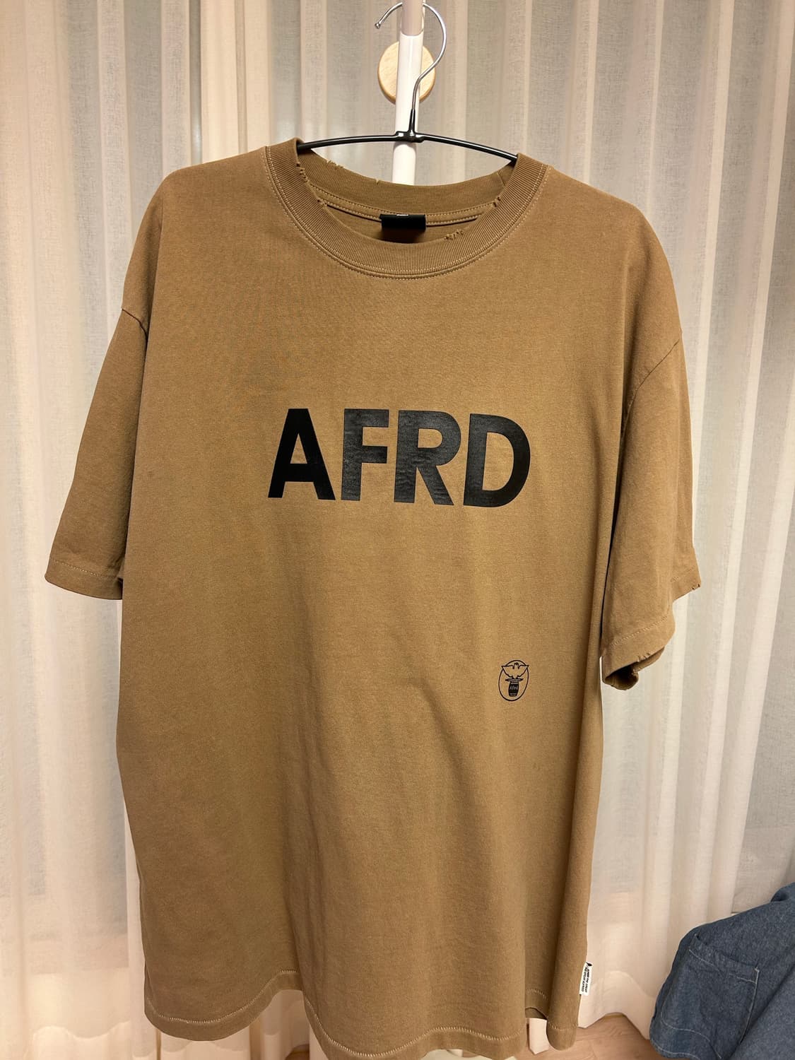 알프레드 AFRD 반팔티셔츠 베이지색 M사이즈 상품이미지2