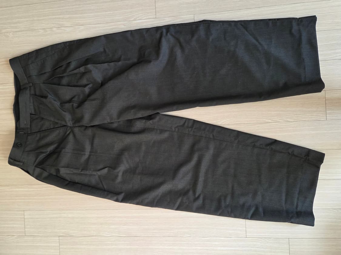 주앙옴므 와이드 슬랙스 차콜 S 상품이미지1