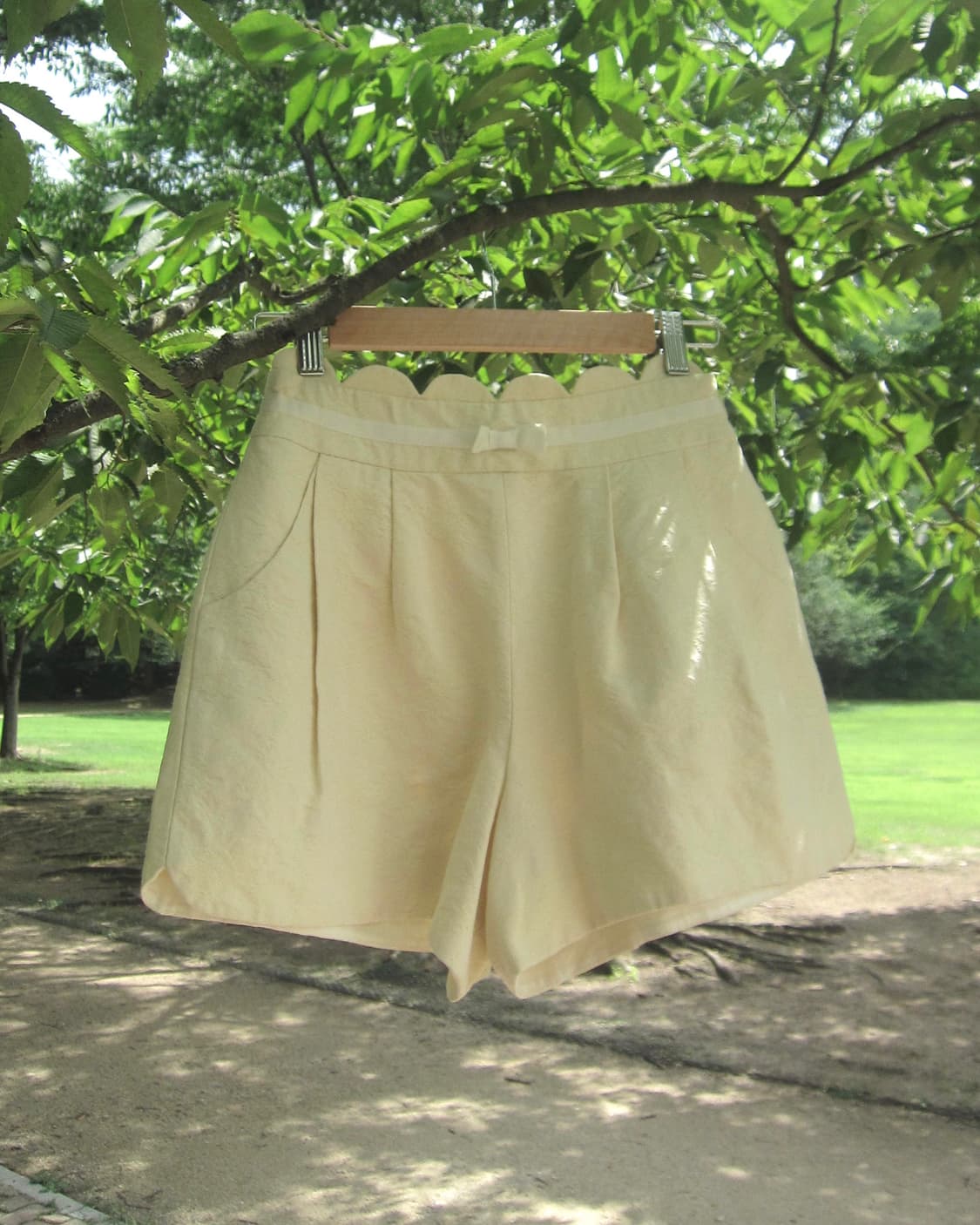 vintage lemon ribbon shorts 상품이미지1