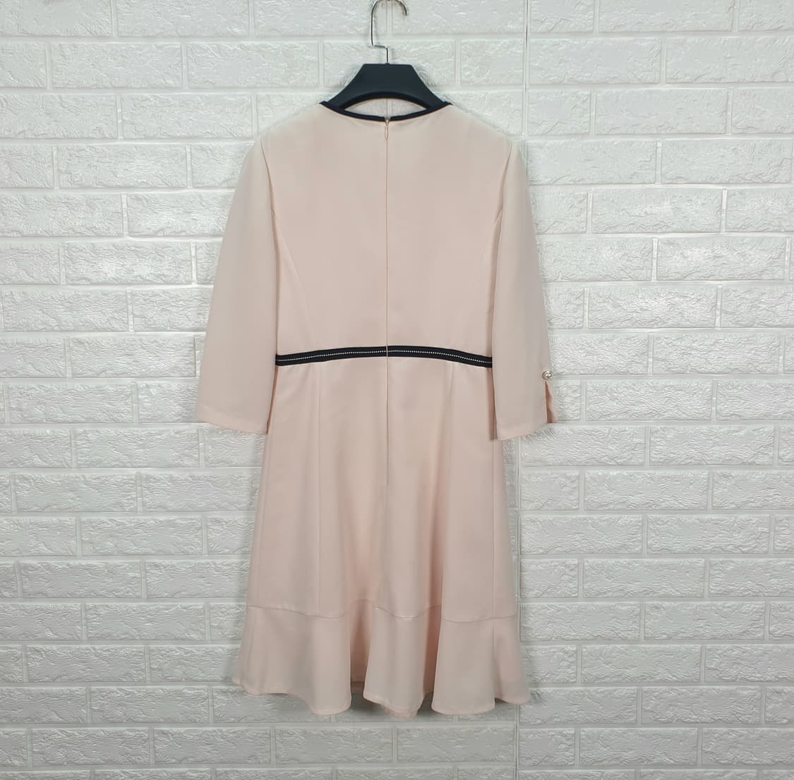 [66]라인 리본 포인트 원피스 상품이미지5