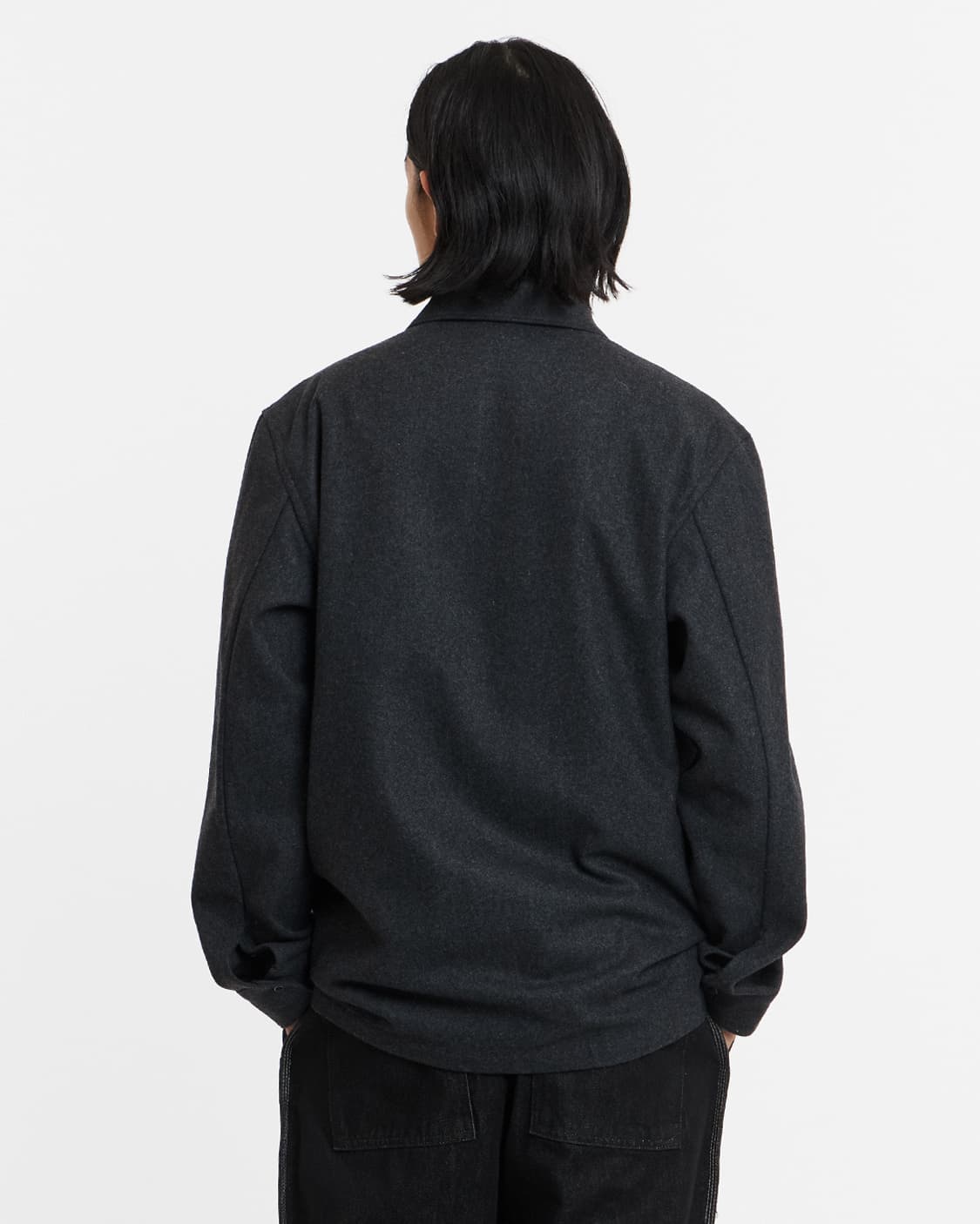 Unaffected Zip-up Shirt Charcoal 상품이미지7