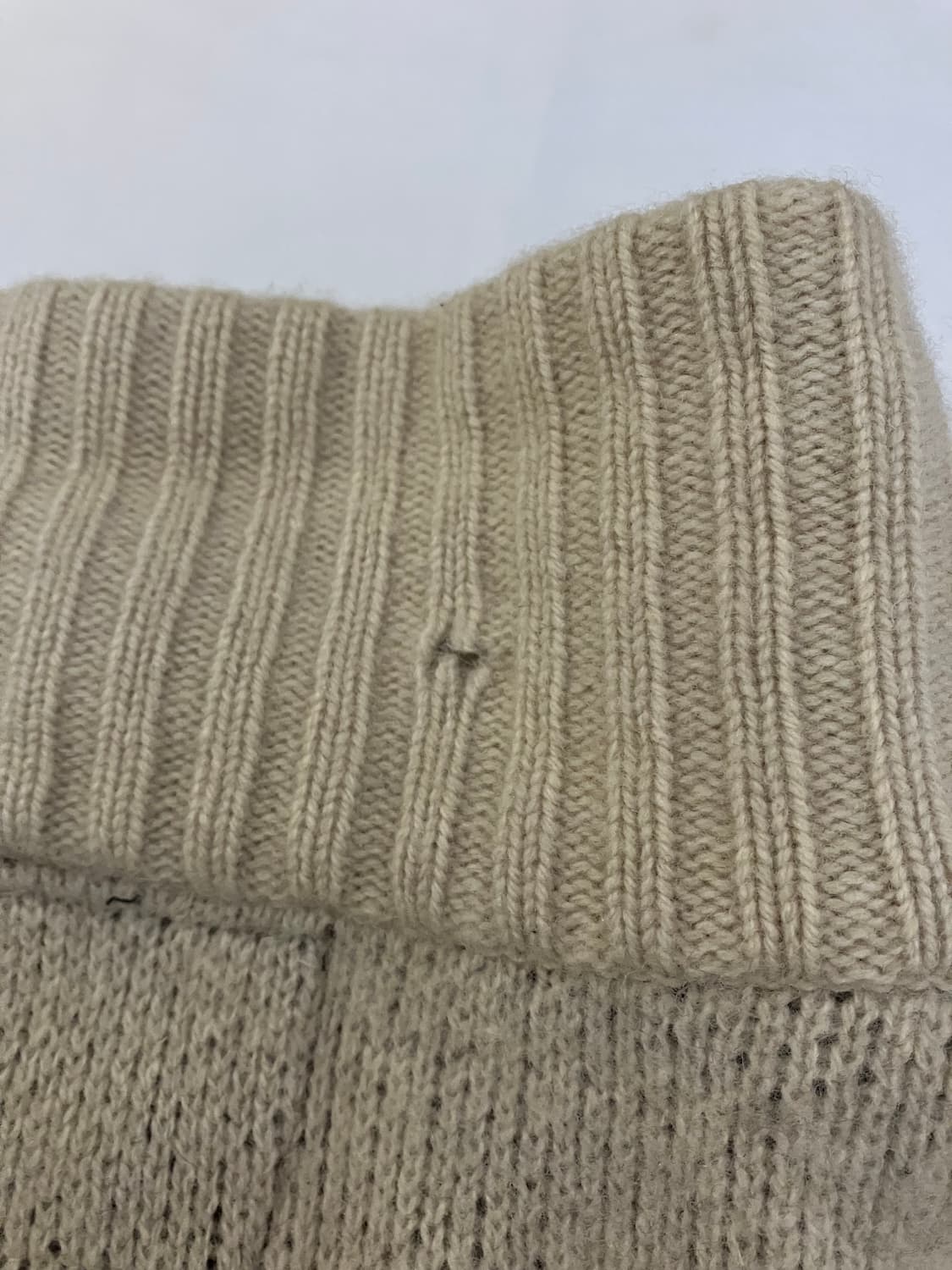 00s 아디다스 캐나다 코위찬 니트집업 아이보리 상품이미지7