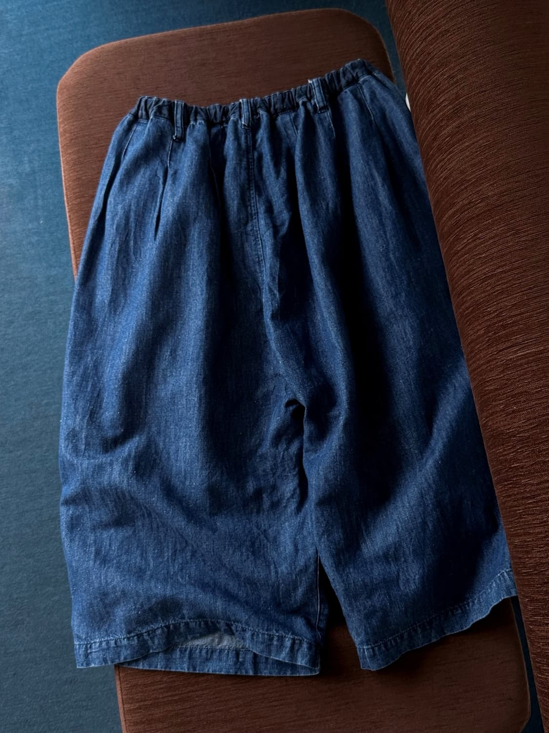 Cotton linen denim ball silhouette half  상품이미지4