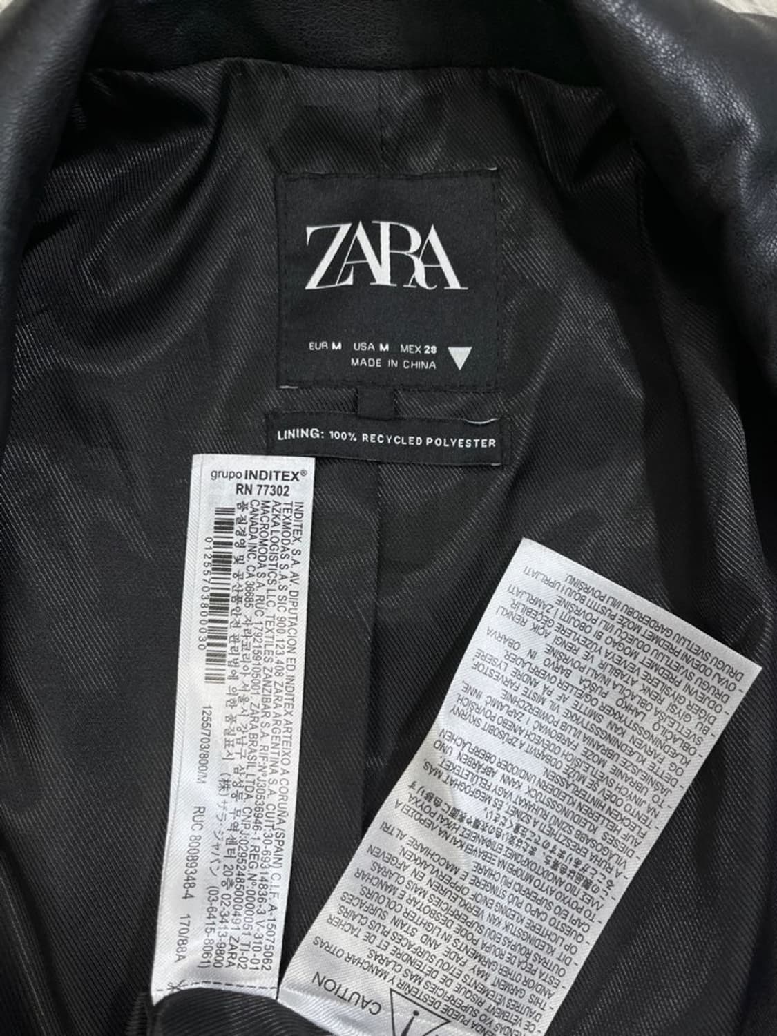 자라 레더 블레이저 자켓/#2749 상품이미지6