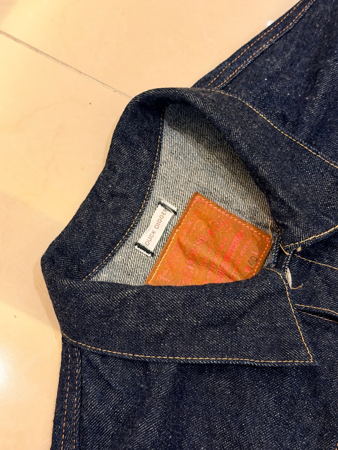 웨어하우스 덕디거 dd-2001 데님자켓 40사이즈 상품이미지3