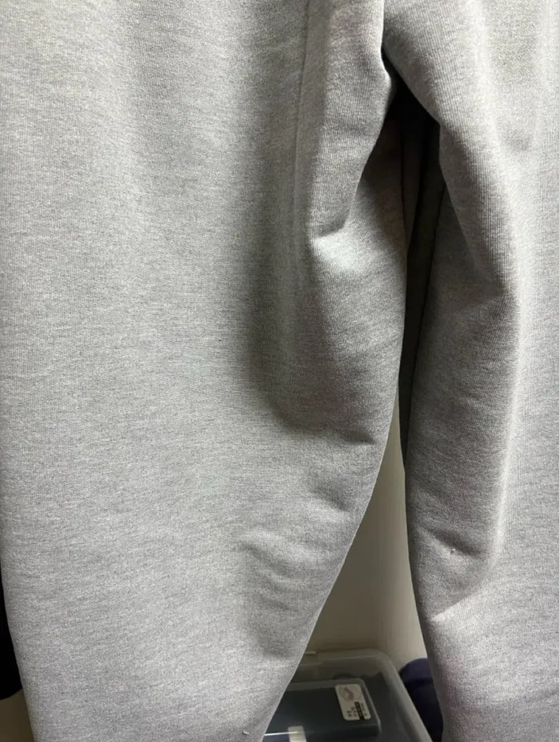 [OS] MJD x 코인 서울 벨티드 헤비 스웨트 배기 팬츠 멜란지 그레 상품이미지5