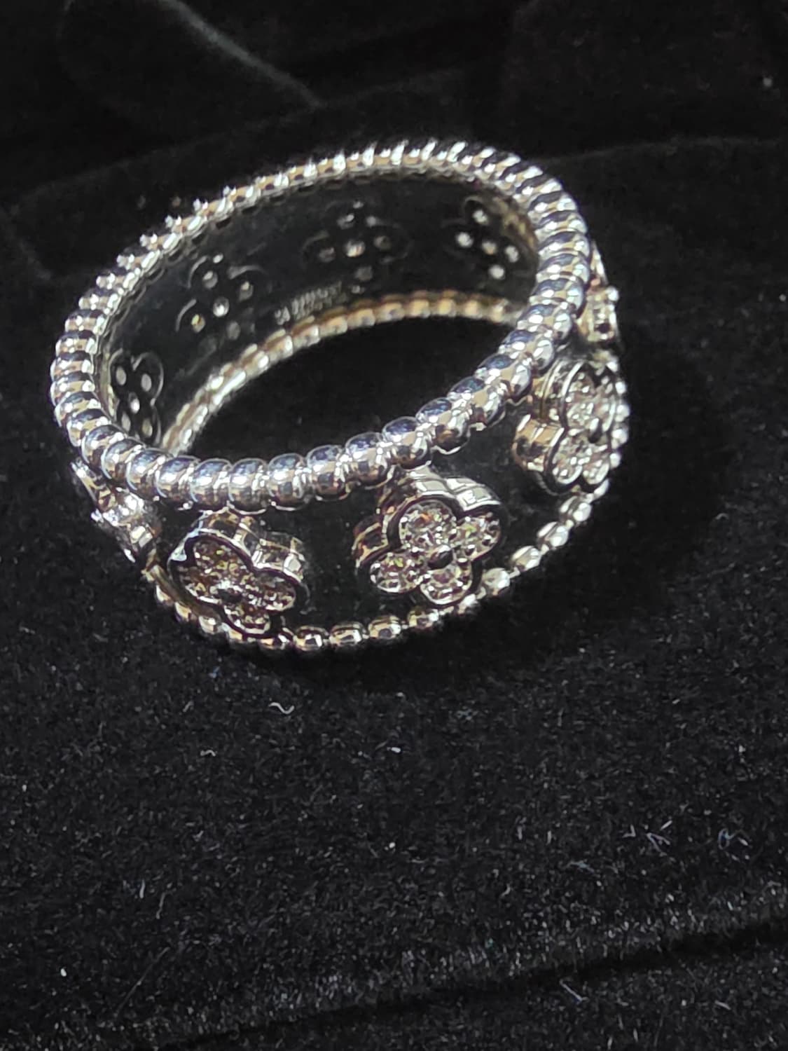 반클리프 빼를리 반지(실버) 상품이미지1