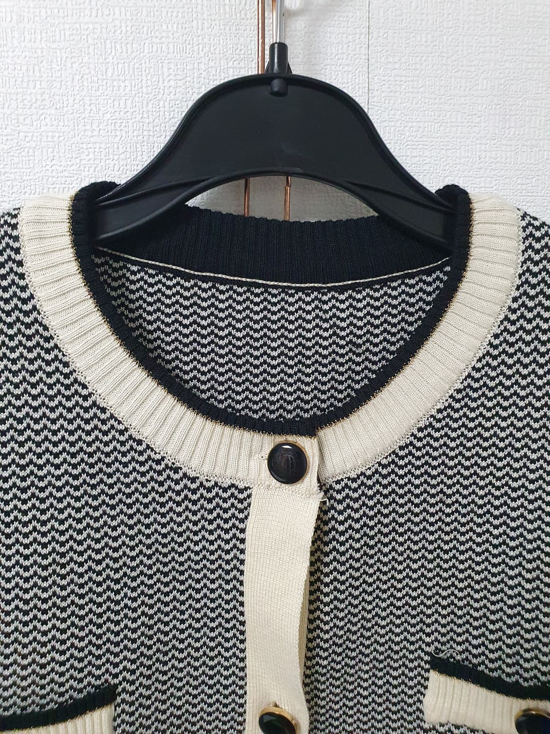 잔무늬니트가디건 상품이미지2