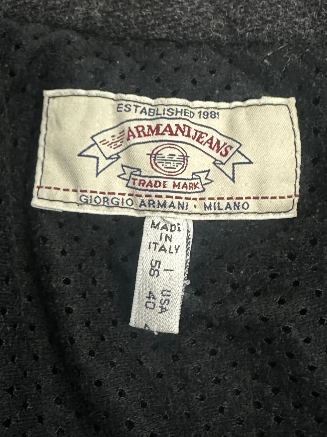 90s Armani Jeans 울 자켓 XL 상품이미지7