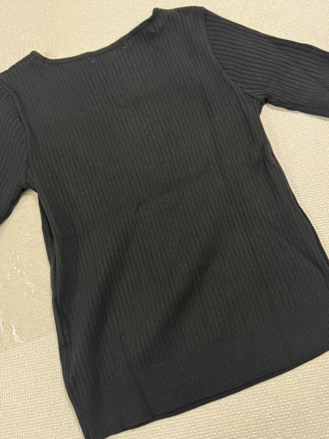 라인어디션 스퀘어넥 풀오버 블랙 새상품 (69000원) 상품이미지6