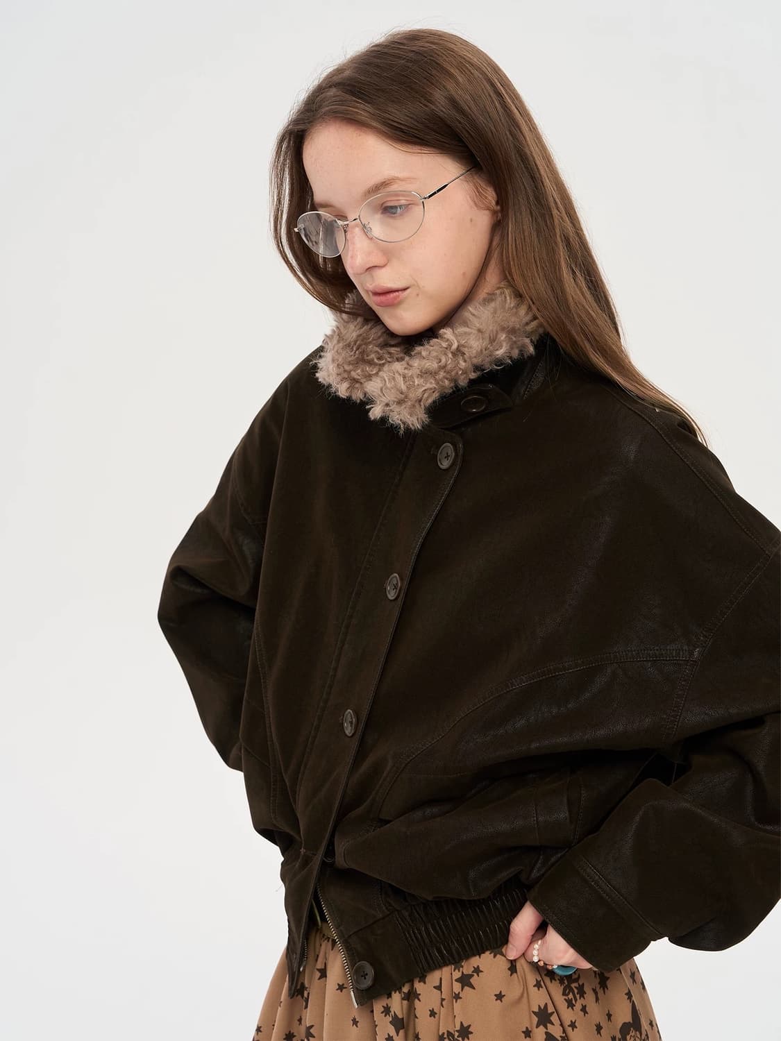 Local tag 가죽 코트 상품이미지4