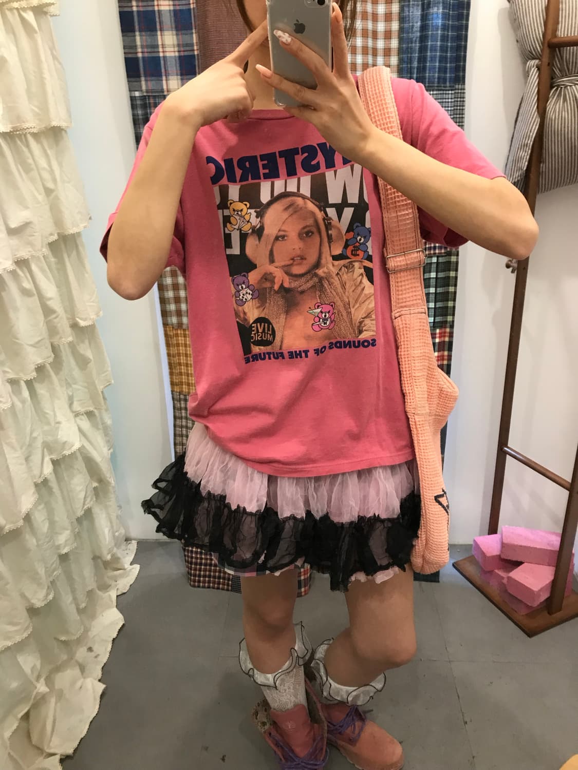 히스테릭글래머 히스걸 퍽베어 반팔티 상품이미지5