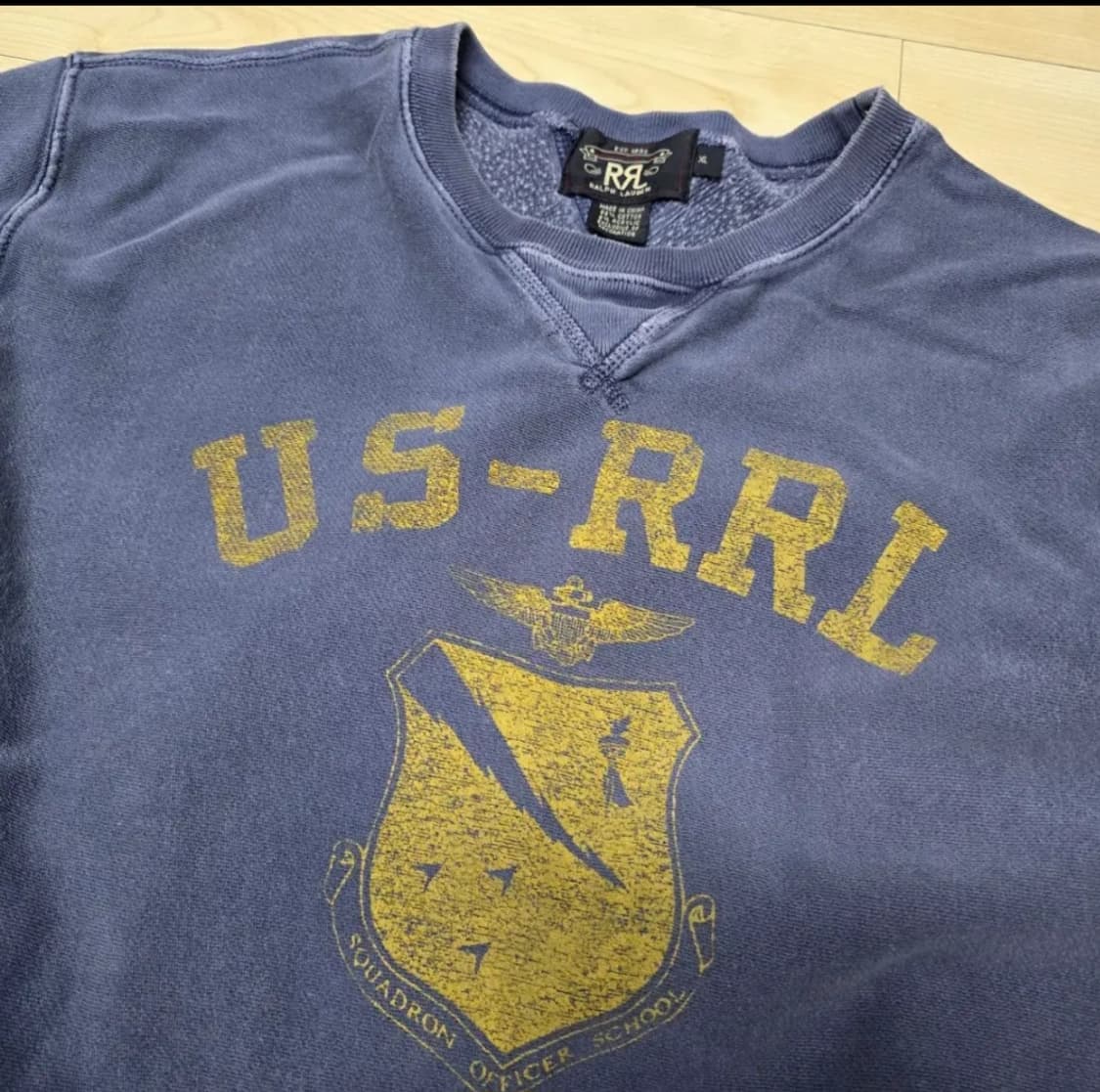 XL) 더블알엘 스웻셔츠 (빈티지네이비 더블탭스 맥코이 rrl) 상품이미지3