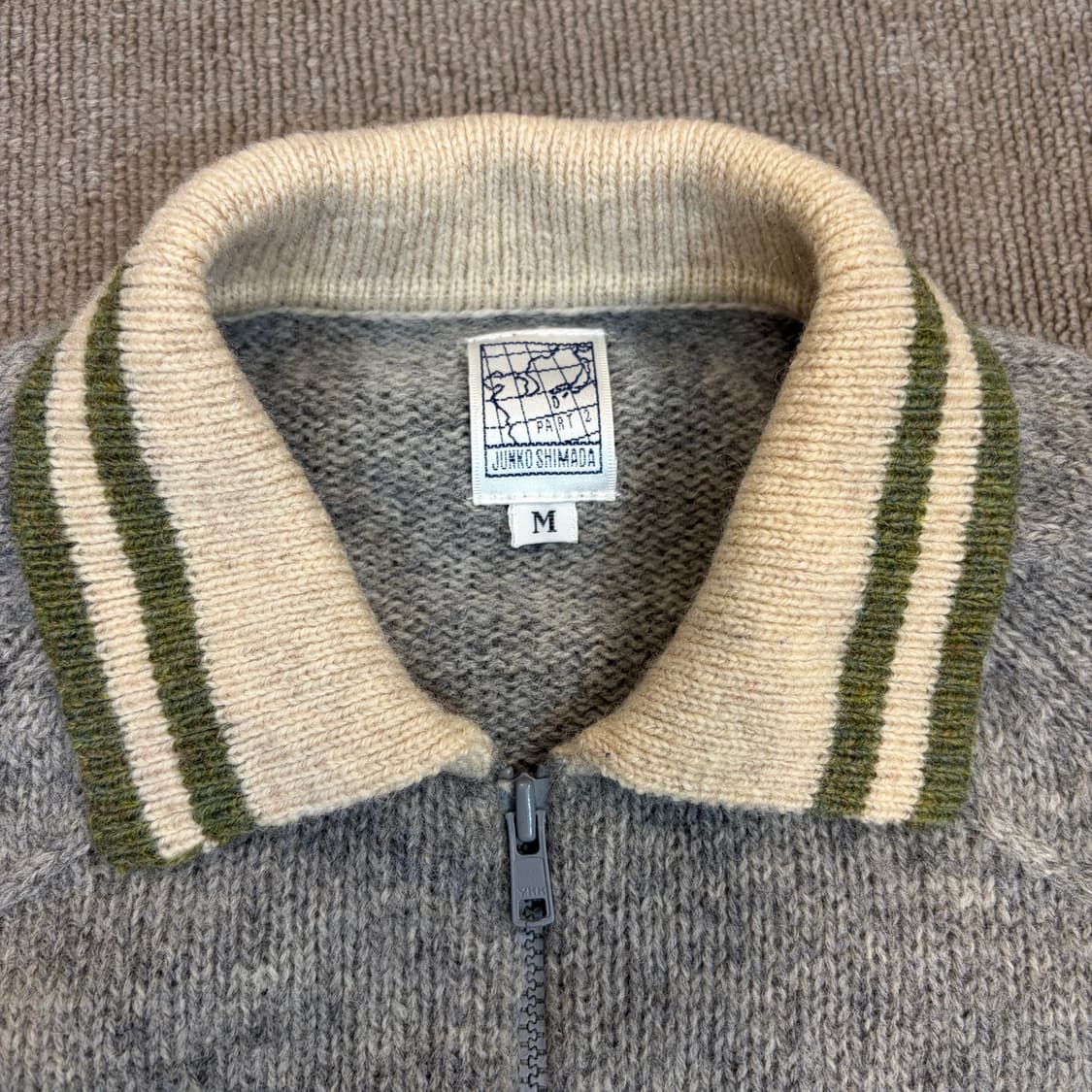 junko shimada japan 준코 시마다 울 니트 집업 상품이미지2