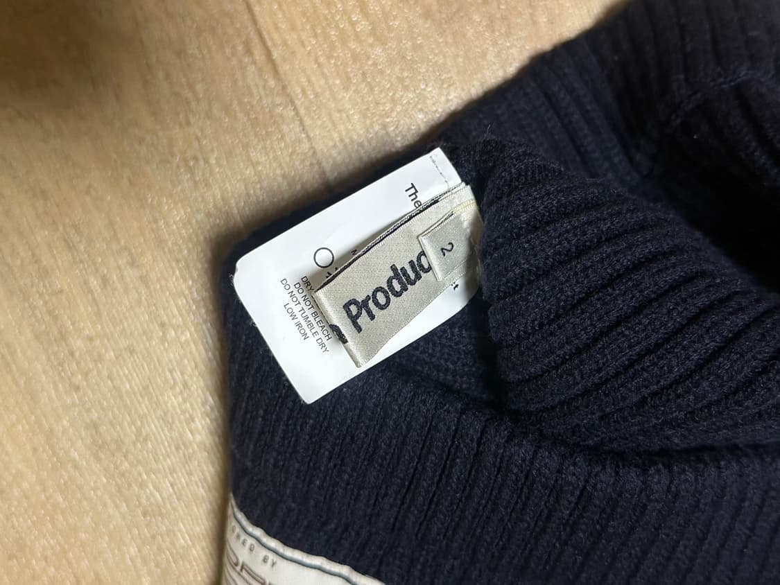 더오픈프로덕트(오픈와이와이) 슬릿 니트 스커트 네이비 상품이미지3