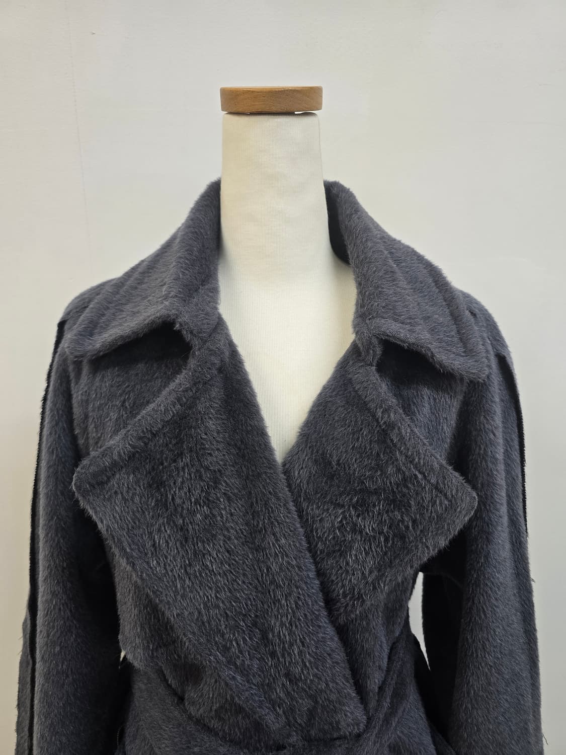 한섬 타임 양모100%(라마50%) 벨티드 코트 상품이미지3