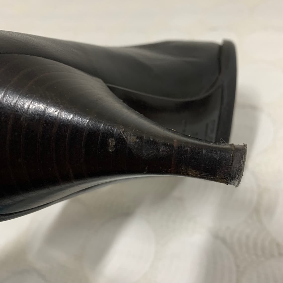 PRADA 다크 브라운 포인티드 토 하이힐 상품이미지10