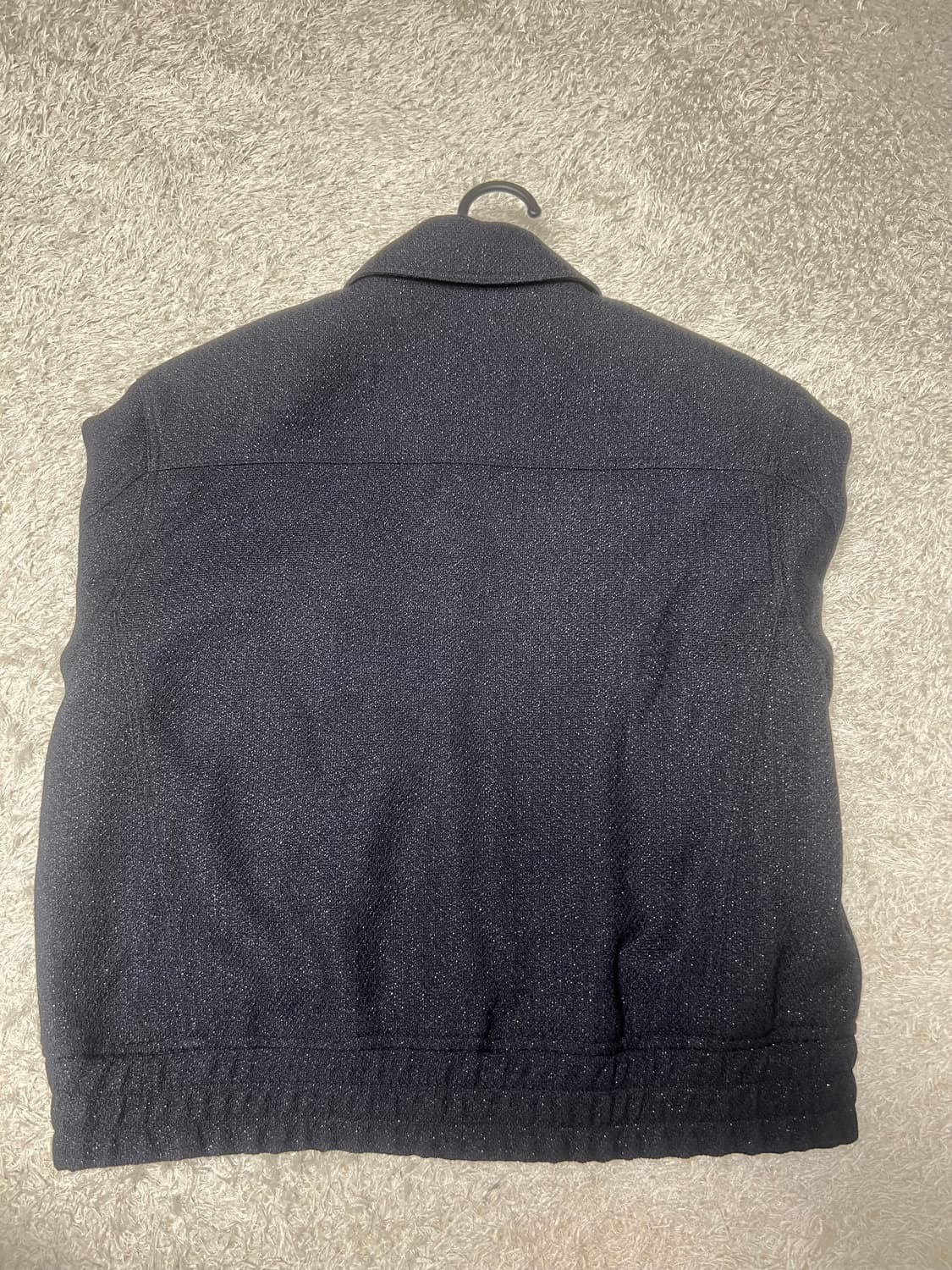 [48] 엘무드 플루이드 트위드 블루종 자켓 D네이비 상품이미지3