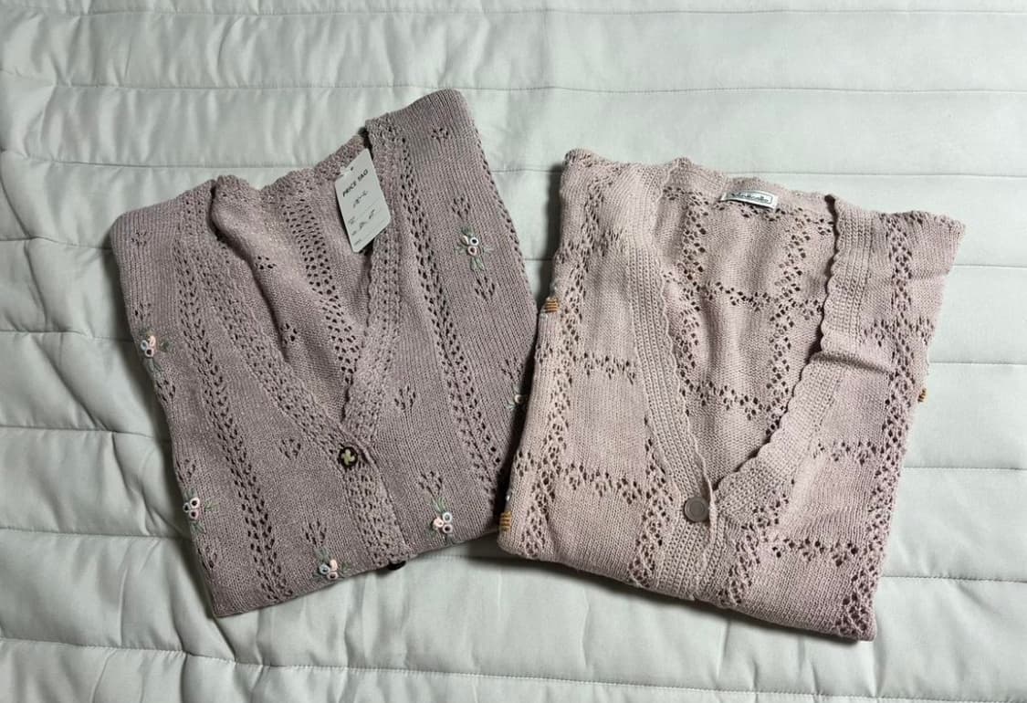 빈티니 꽃소녀 크로쉐 가디건 상품이미지7