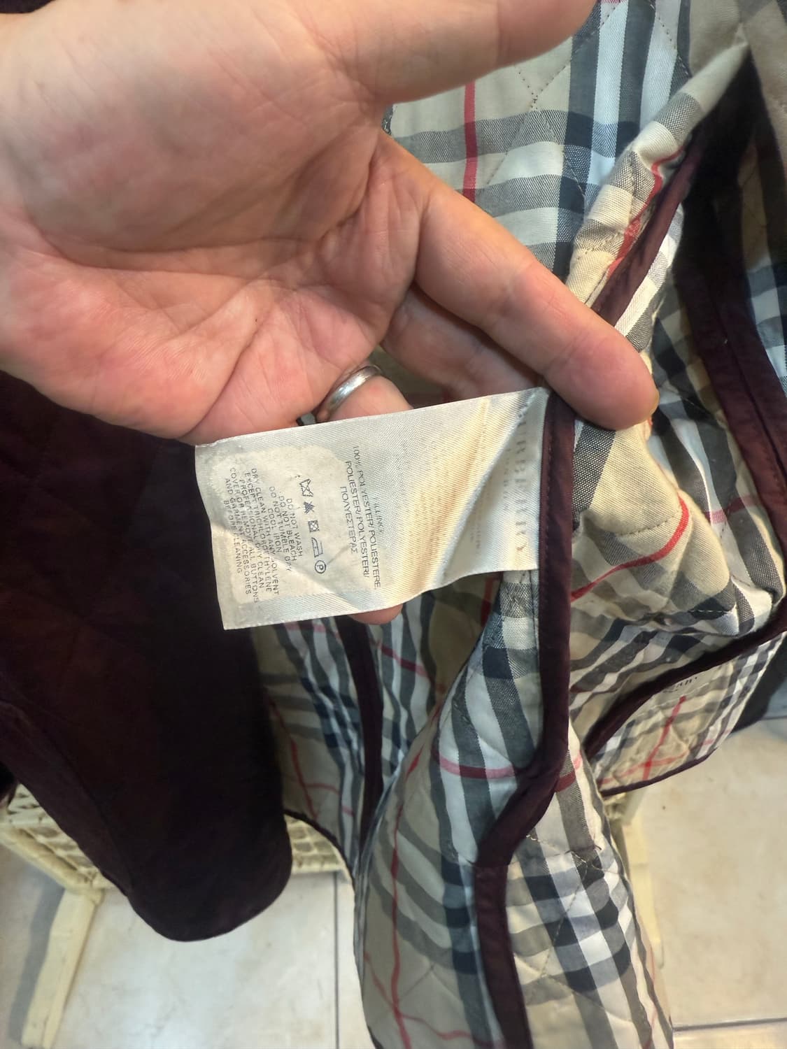 66-77 정품 버버리 누빔자켓 팝니다 상품이미지4