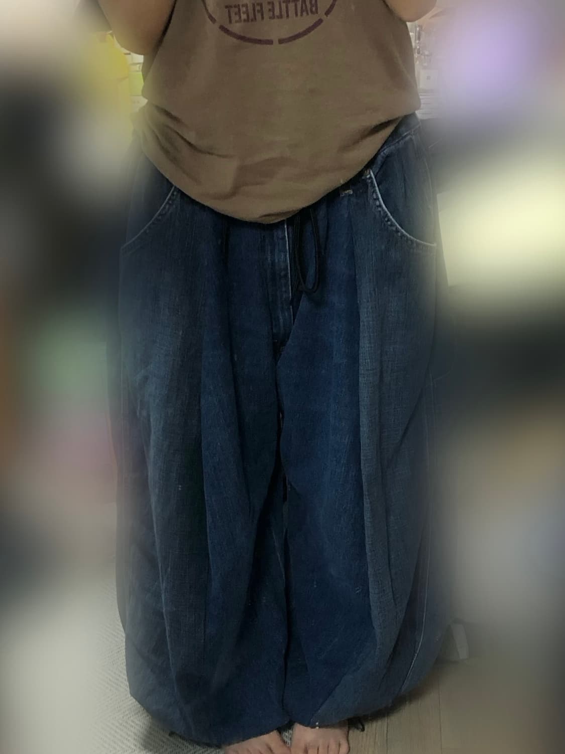 빈티지 데님 커스텀 팬츠 상품이미지3