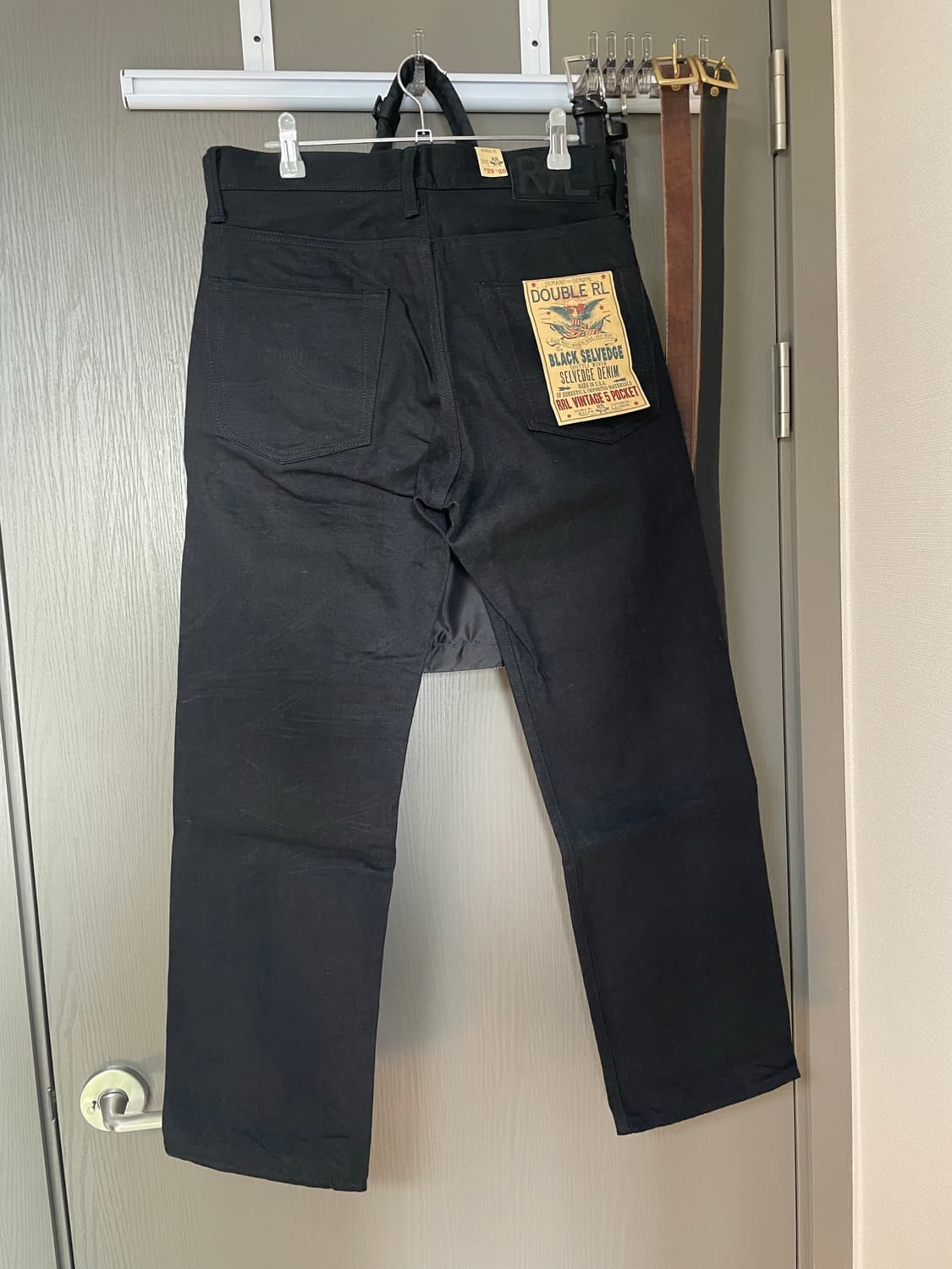 [W29/L30] RRL 빈티지 파이브포켓 블랙온블랙 (새상품) 상품이미지2