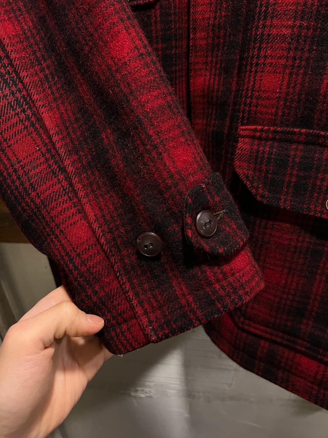 [L]60's 울리치 USA 오리지널 매키노 울 헌팅 크루저 자켓 상품이미지5