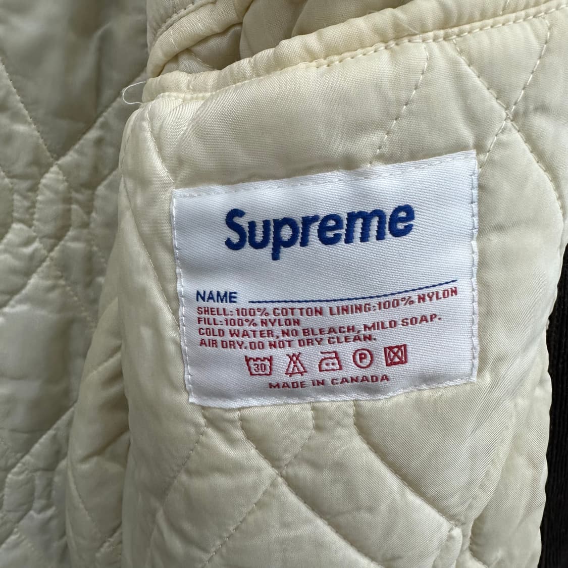 100 슈프림 00's 남자 골덴 코듀로이 바시티 자켓 상품이미지5