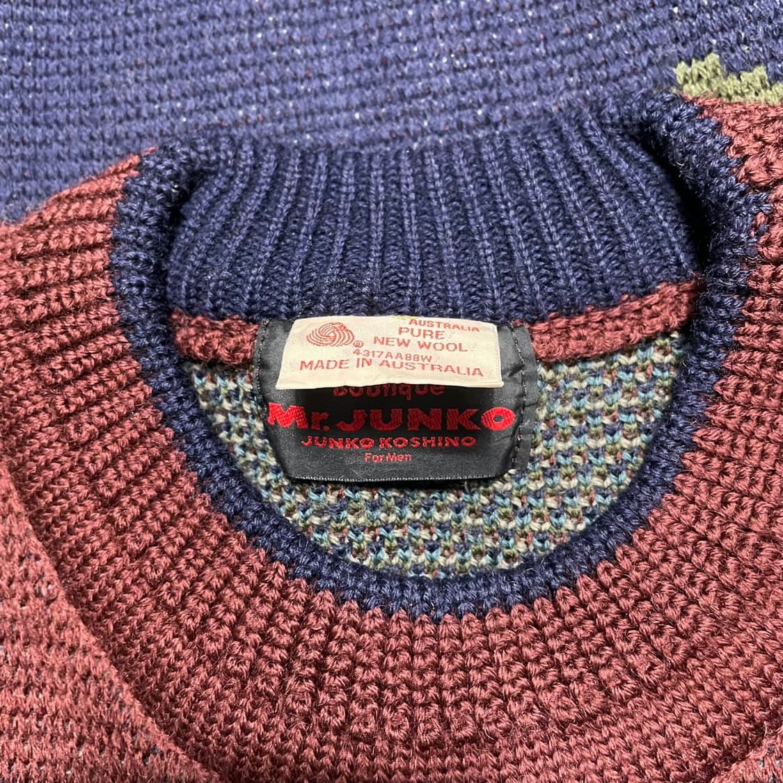 XL 빈티지 퓨어울 니트 상품이미지6