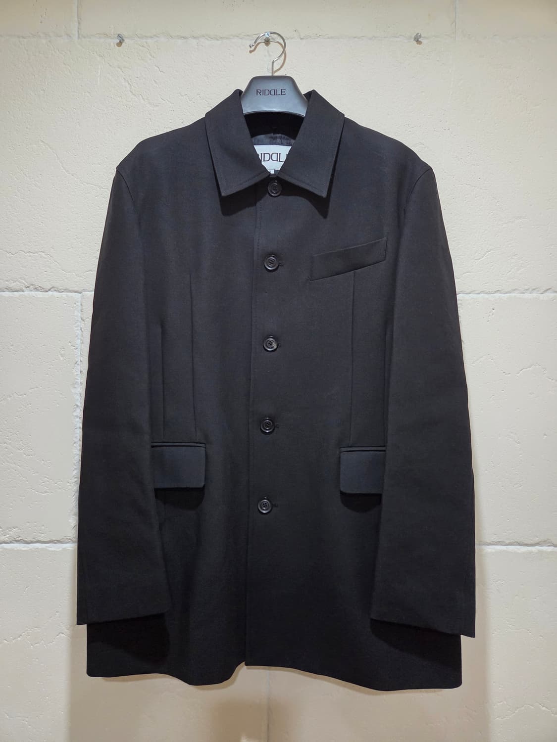 리들 오버사이즈 워크 카코트 가죽 카라 분실 상품이미지2